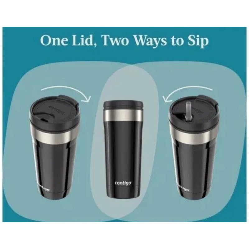 Solid Color Contigo Uptown Dual Sip Insulated Tumbler Hot Or