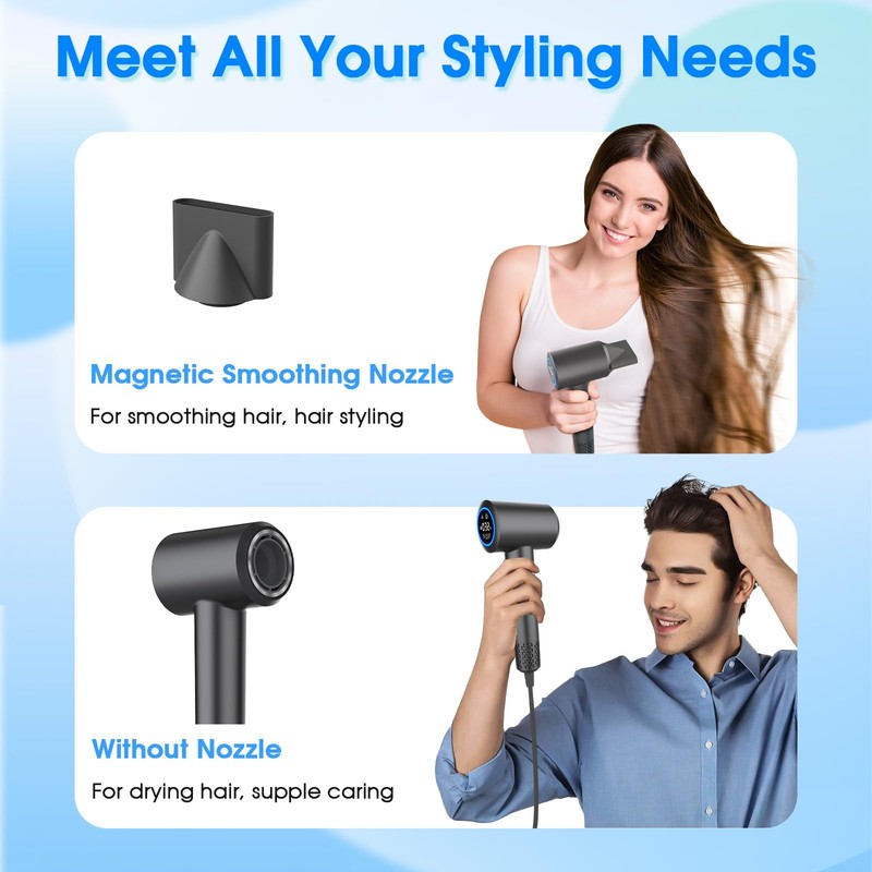 KARFUN Plasma Hair Dryer, 1500W High Speed Blow Dryer with