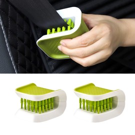 Middrivr 2Pcs Car Interior Dust Brush, Car Detailing Brushes, Car Seat Belt Cleaning Brush, Universal Automotive Interior Dusting Brush, Double Sided U-Shaped Washing Tool for Interior Car Cleaning
