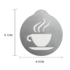 5pcs Stainless Steel Coffee Stencils Coffee Decorating Stencils Barista Cappuccino