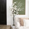 Nearly Natural 6ft. Artificial Cherry Blossom Tree with White Decorative