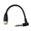 System-S Audio Cable 20 cm XLR 5-Pin Male to 6.35