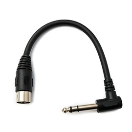 System-S Audio Cable 20 cm XLR 5-Pin Male to 6.35 mm Jack Male Angle AUX