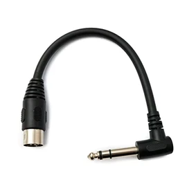System-S Audio Cable 20 cm XLR 5-Pin Male to 6.35 mm Jack Male Angle AUX