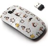 CJCBROES 2.4G Wireless Mouse with Cute Pattern Design for All