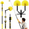 4.6-12 Feet Telescopic Pole with Cobweb Duster, 20 Ft Reach
