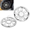 Unbranded Chrome 3D Rear Speaker Grill Covers Fit For Harley