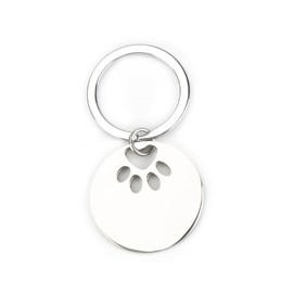 MUCOOS Dog Paw Print Keychains,Dog Keychain,Cute Animal Key Chain, Pet Keychains,Paw Keychain for Daily