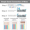 MiJunHD 2 In 6 Out Quick Lever Push-in Electrical Wire