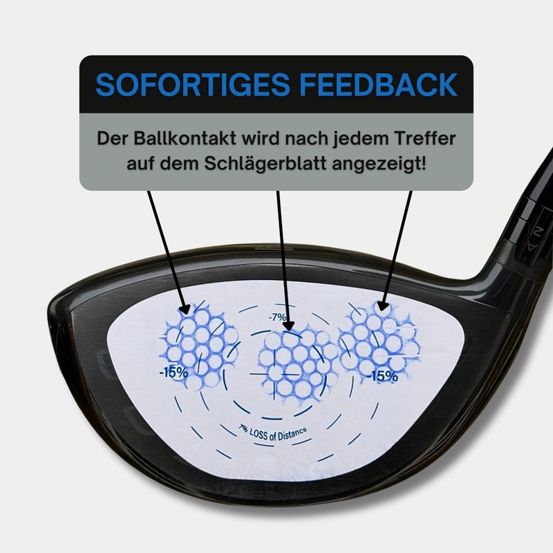 Generisch Scratch Golf Impact Tape (Driver), sofortiges Feedback für mehr