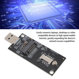 Tarjeta Adaptadora de Red Ethernet, Adaptador de Módulo NGFF M.2 KeyB a USB3.0 4G 5G WWAN con Ranura SIM, para WinCE, Linux, OS X (4 antenas)