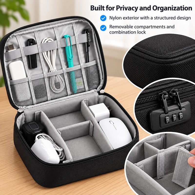 Smell Proof Storage Bag for Travel – Large Capacity Organizer