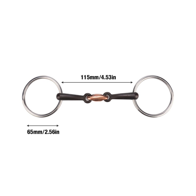 Durable Stainless Steel Ring Snaffle Mouth Horse Bit with Elliptical
