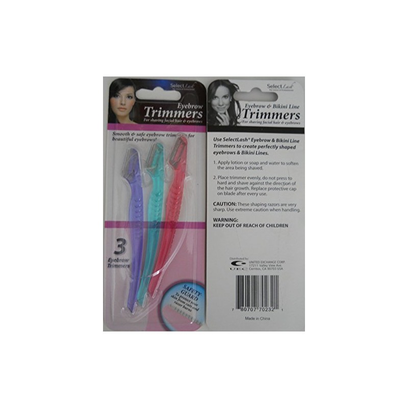 Select Lash 3 Count Precision Trimmers Shape & Shave Eyebrows