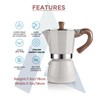 AGOGO Milano Moka Pot Stovetop Espresso Maker with 100 Paper