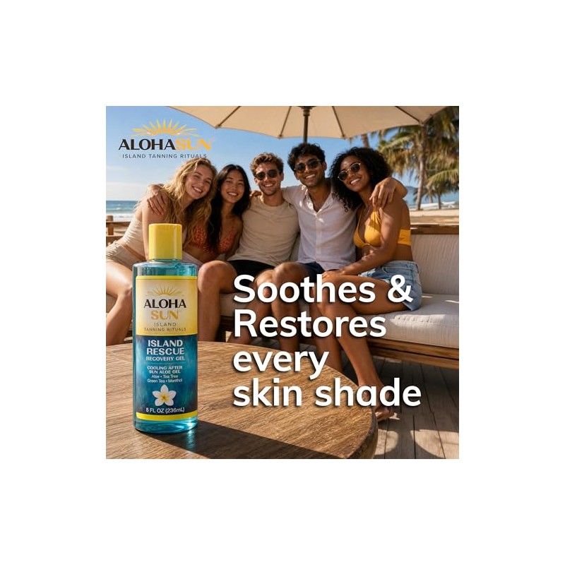 Aloha Sun Aloe Vera Gel for Sunburn Relief & Tan