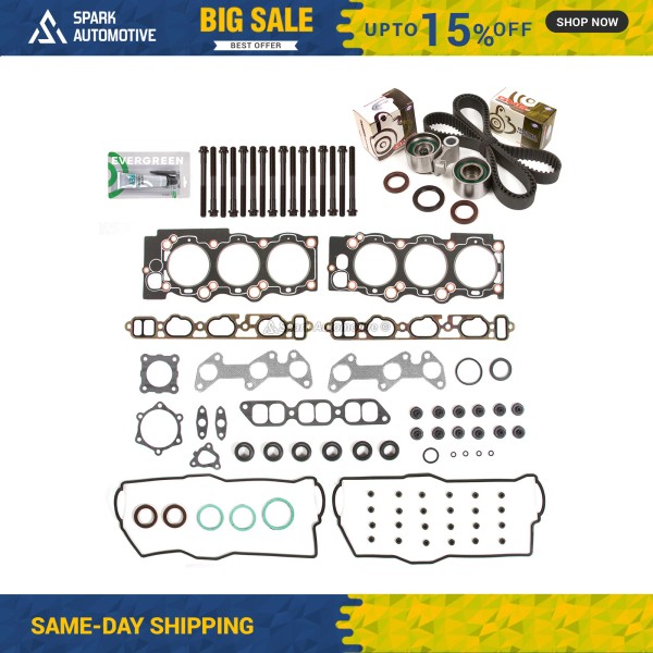Evergreen Head Gasket Set Timing Belt Kit Fit 88-91 Toyota