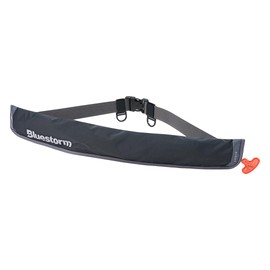 Bluestorm Re:Soba Waist BSJ-5930RS Lava Black Type Approved Waist Life Jacket Lifesaving Device Automatic Inflating Slim