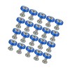 INFINAUTO 20pcs Motorcycle Blue Fender Bumper Washer Bolt Nuts Kit