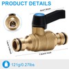 OPERMAXER Coupling with regulating valve: hose connector with shut-off valve,