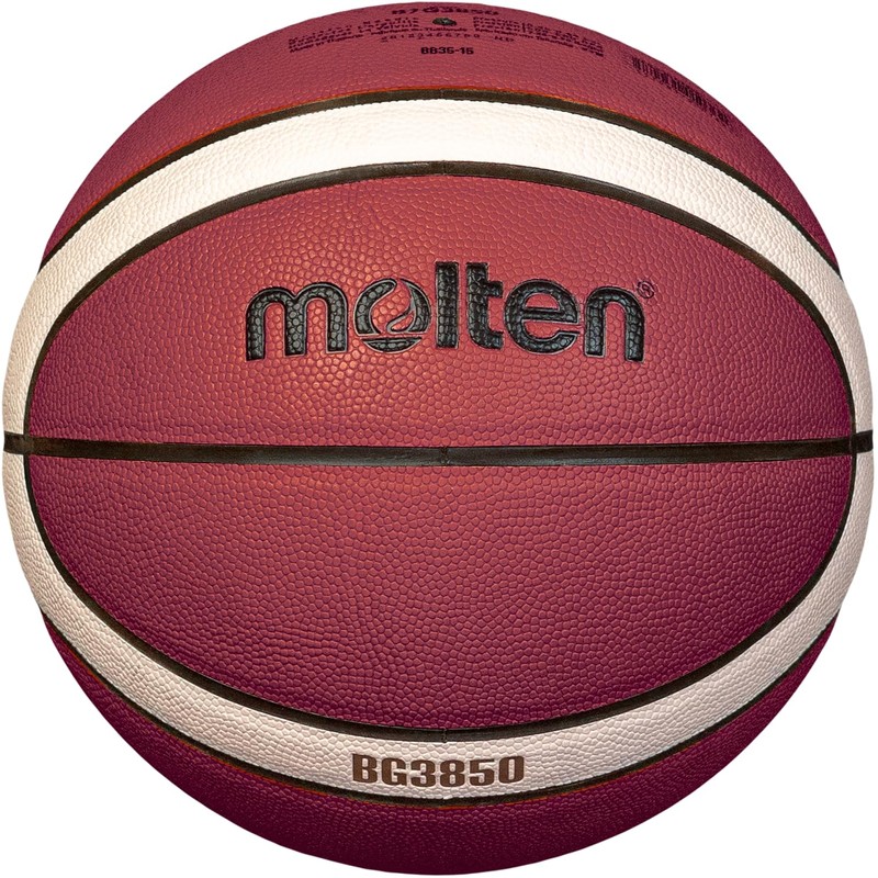 Molten Basketball B6G3850 TOP Training Ball, Synthetic Leather, 12 Squares,