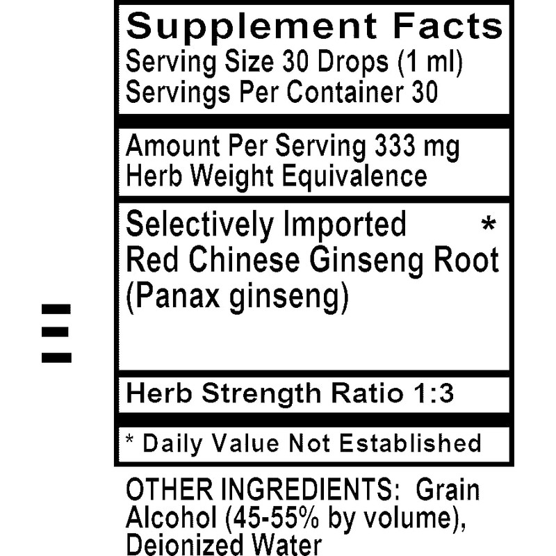 Nature's Garden - Ginseng, Red Chinese - 1 oz Liquid