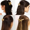 7Pcs Small Gold Hair Claw Clips for Women Metal Hair
