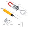 Pack of 10 Tension Clasps, Box Lock with Screws, Lever