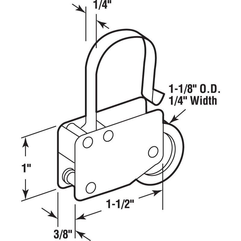 Prime-Line B 713 Screen Door Tension Spring with 1-1/8 In.