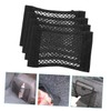 GRIRIW 4pcs Double Layer Car Trunk Cargo Net Sturdy Storage
