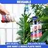 Qualirey 4 Pcs Fly Traps Outdoor Reusable Hanging Fly Jar