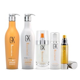GK HAIR Shield Shampoo & Conditioner Set with Smoothing Serum, Leave-In Detangler Spray, and Leave-In Conditioner Cream – Complete Hair Care Solution for Smooth, Healthy Hair