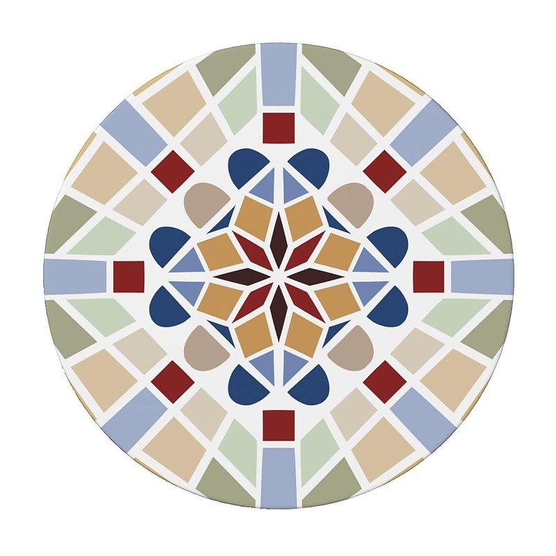 Outdoor round tablecloth with elastic band, diameter 36 inches -