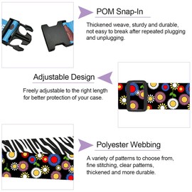 Suitcase Straps Set of 2 Suitcase Strap Eye-catching Adjustable Suitcase Belt Luggage Strap for Suitcases Suitcase Strap Colourful Suitcase Straps Luggage Protector Buckles Webbing Set Suitcase Strap