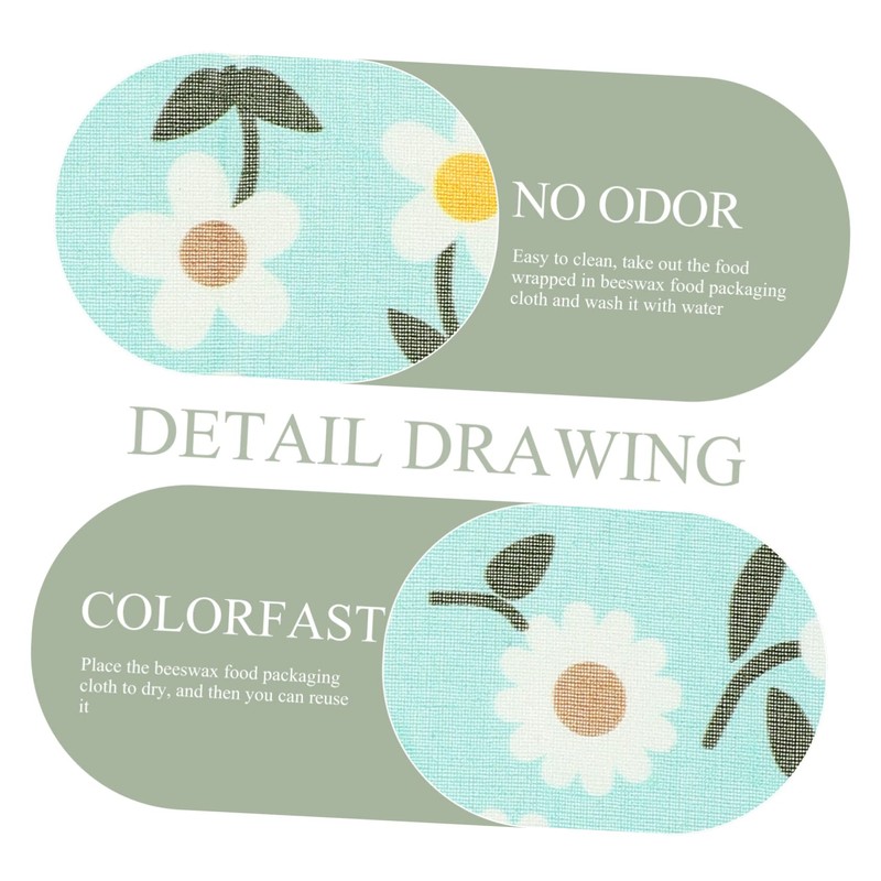 KOMBIUDA Beeswax Food Wraps Reusable Wraps for Bowl Kitchen Wraps