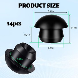 14PCS Hydraulic Jack Oil Plug Bottle Jack Floor Oil Filler Plug 8.5mm Rubber Hydraulic Bung Floor Bottle Jacks Plugs Rubber Reservoir Oil Filler Plug for Reservoir Fill Hole