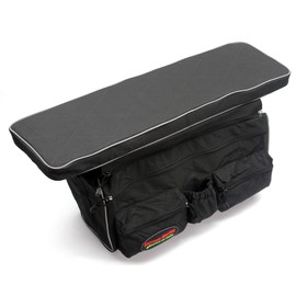 Seamax Universal Inflatable Boat Bench Seat Cushion and Detachable Seat Bag with Sunlitec 3-Layers Fabric and Reflective Edges (Size C - 38" for 360-390 Boats)