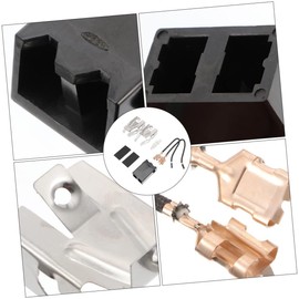 WHAMVOX 4 Sets Universal Range Stove Elements Plug Receptacle Block for Electric Stove Replacement Parts for Oven Burner Caps