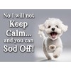 Bichon Frise pet dog funny flexible fridge magnet Christmas Birthday
