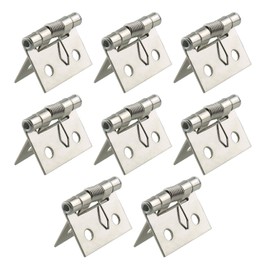 ZRM&E 8pcs Self Locking Spring Hinge 1" Spring Iron Hinge for Decorative Boxes, Lockers, Dressers, Furniture Cabinet