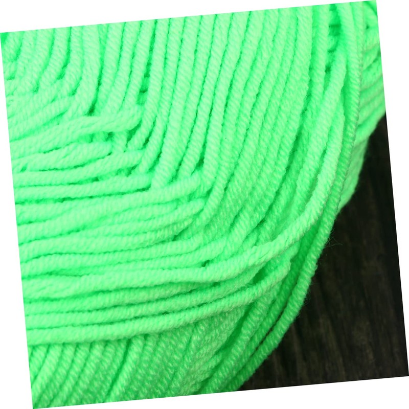 TEHAUX 50g Fluorescent Cotton Yarn Soft Chunky Knitting Yarn for