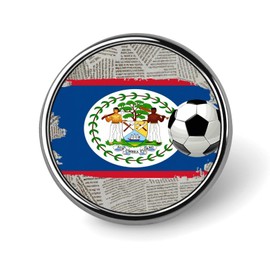 luckluccy Enamel Pins Bulk Set Pins Belize Flag Football Pins For Backpacks Sports Fan National Pride Button Pins International Holiday Novelty Lapel Pins Accessory For Men Women Girls