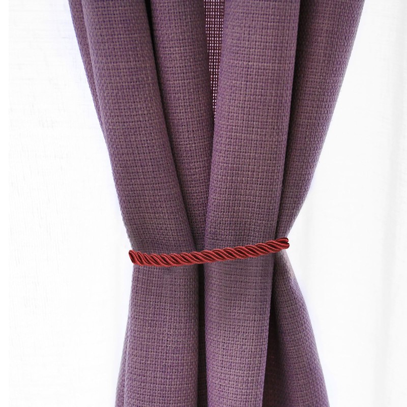 PATIKIL Curtain Tiebacks Ropes, 2 Pack Decorative Tie Backs Braided