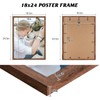 Light Walnut 18x24 - Single Frame - Rustic Woodgrain 18
