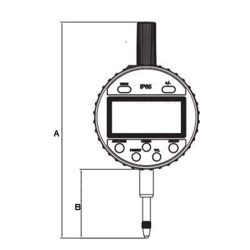 STEINLE 3201 IP65 Digital Dial Indicator 12.5 mm Reading 0.001