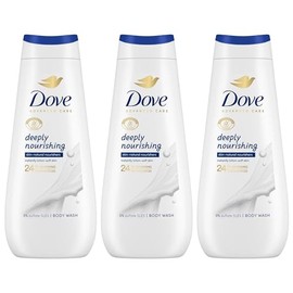 Dove Advanced Care Sulphate Free Body Wash for Women Made with Skin-Natural Nourishers and Micromoisture Provides 24 Hours Renewing Lotion-Soft Softer Skin, 400ml Pack of 3