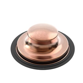 Kitchen Sink Stopper, 3-1/2 inch Universal Sink Plug Cover for Garbage Disposal Flange Drain - Stainless Steel Antique Copper (Antique Copper)