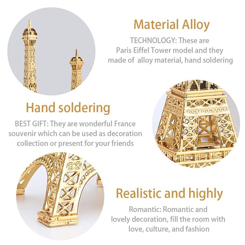 Eiffel Tower Statue, Romantic Paris Architecture Model Eiffel Tower Decor,