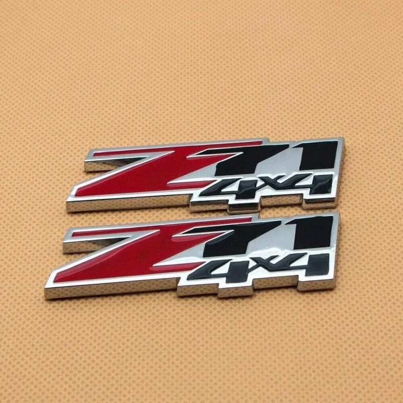 2Pcs Z71 4x4 Emblems 3D Badge Decal Nameplate Compatible with