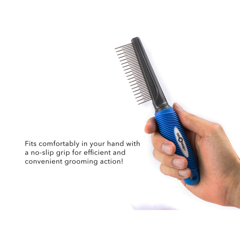 cuteNfuzzy Ultimate Pet Shedding Comb, Red